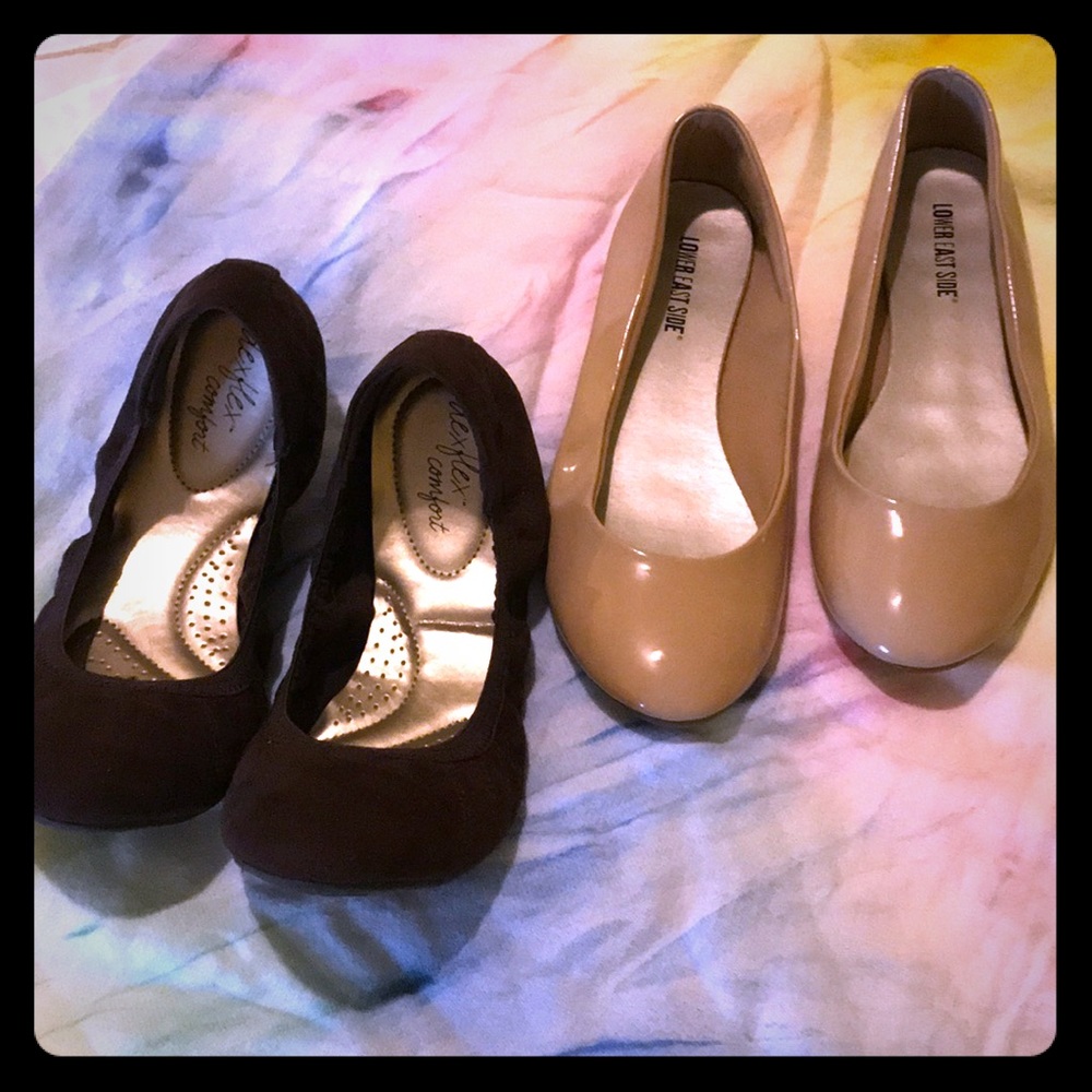 2 pair of size 8.5 flats